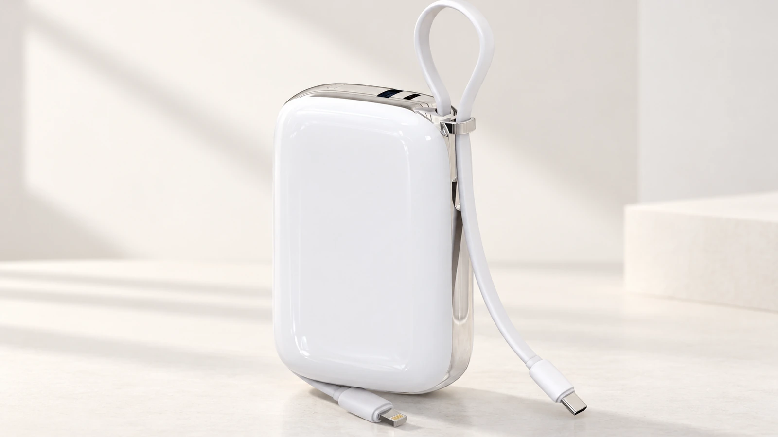 Built-in cable charging platform