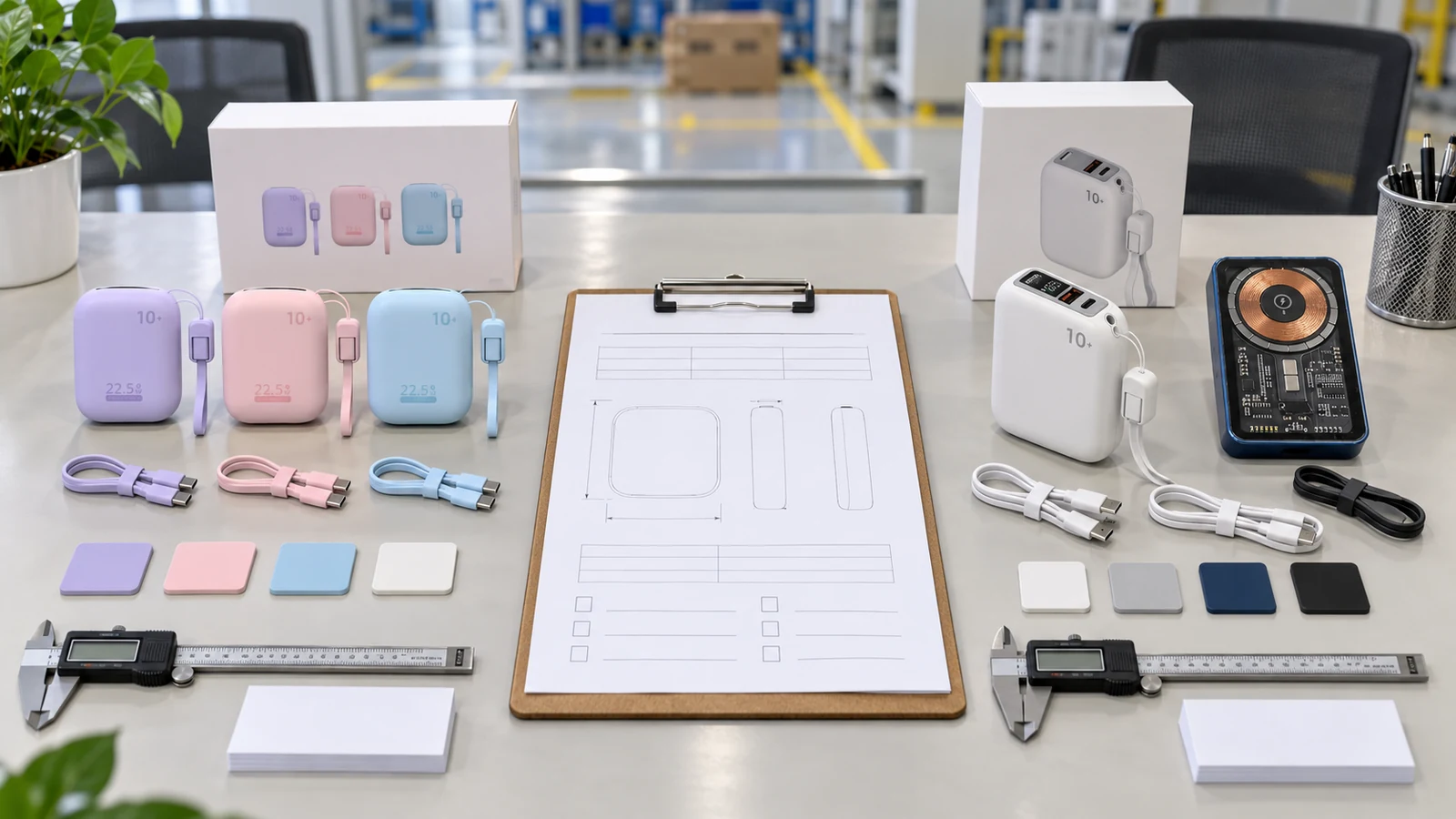 RFQ planning with product samples and specification notes