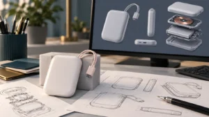 Power bank sketch or rendering for feasibility review