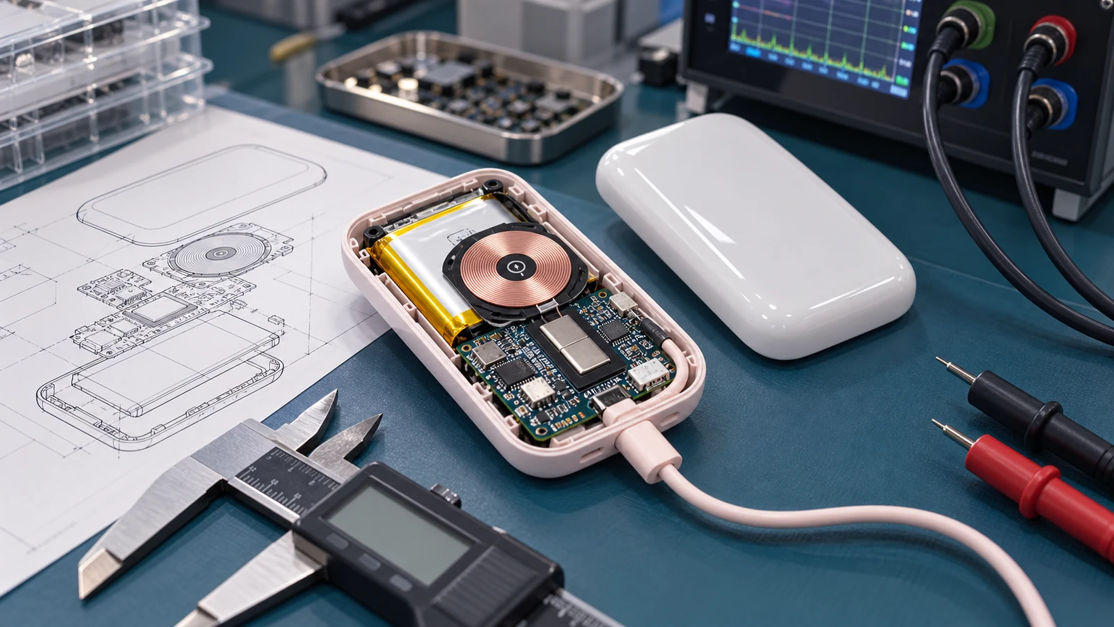 power bank structure electronics prototype
