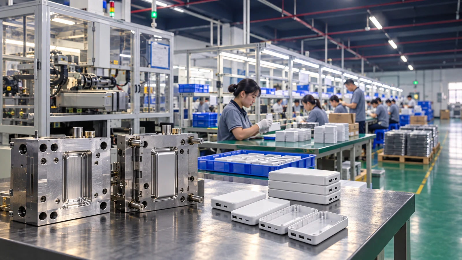 Private mold power bank tooling pilot build and production release