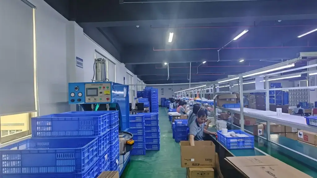 ZEROSET power bank factory production floor in Dongguan China for OEM ODM manufacturing