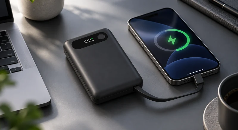 Built-in cable power bank
