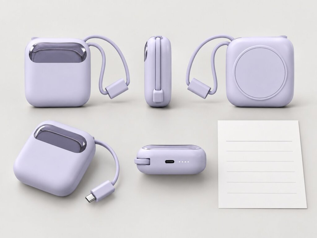 AI-generated power bank RFQ template product visual