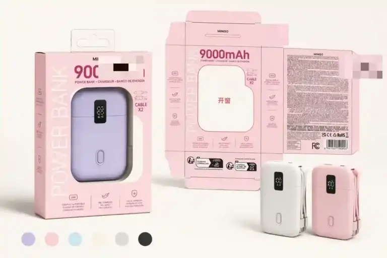 F76-B retail packaging system with brand marks obscured