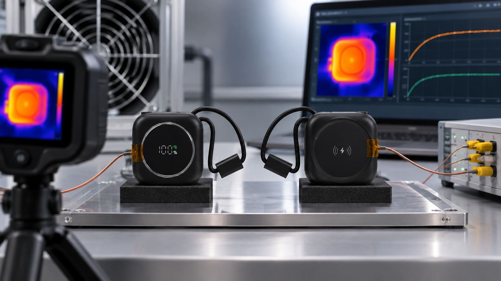 Power bank thermal and efficiency validation reference