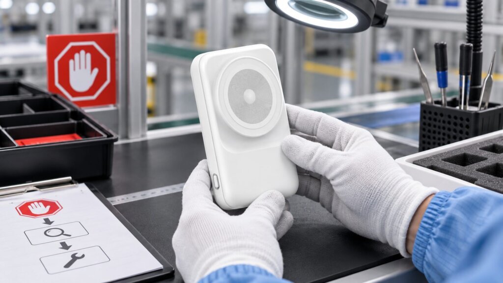 Power bank IPQC stop contain and recovery reference