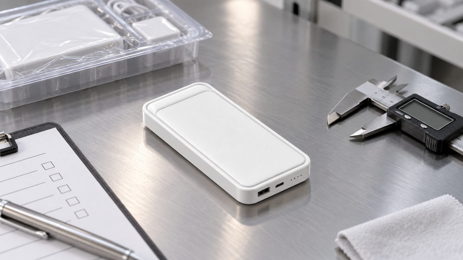 Power bank production quality-control reference