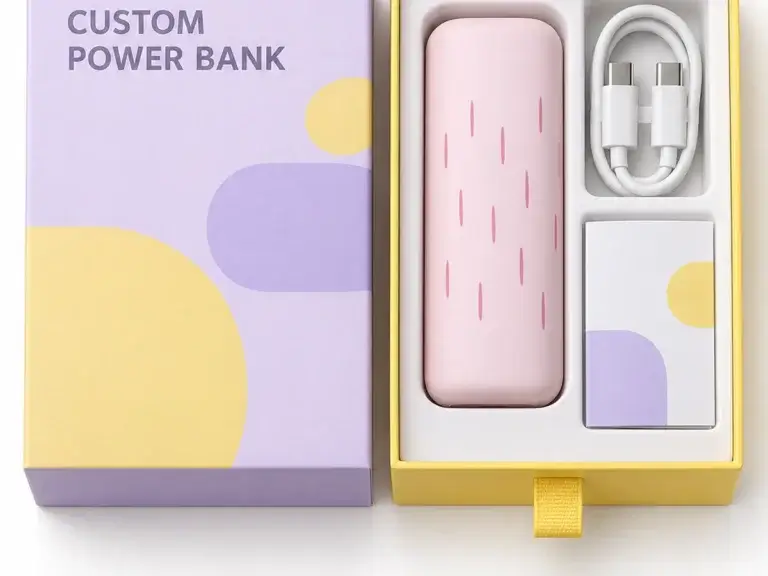 Neutral custom power bank retail packaging