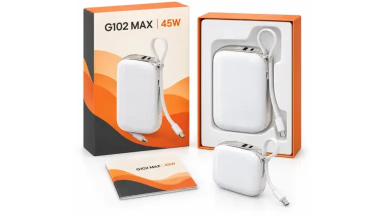 meituan g102max power bank packaging hero, full composition