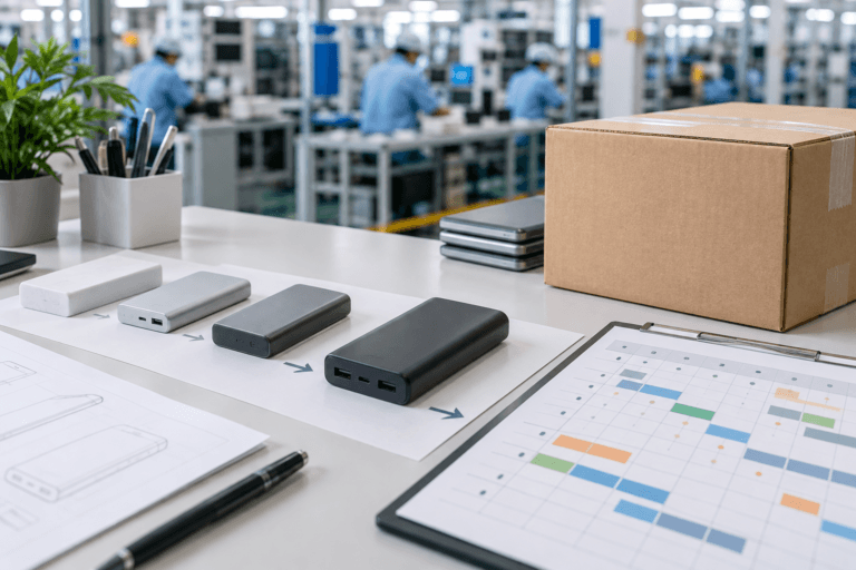 Power bank packaging MOQ and lead time planning