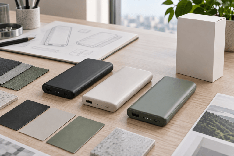 Power bank mechanical CMF and packaging specification