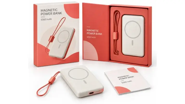 TEZO 5000mAh magnetic power bank case study hero image