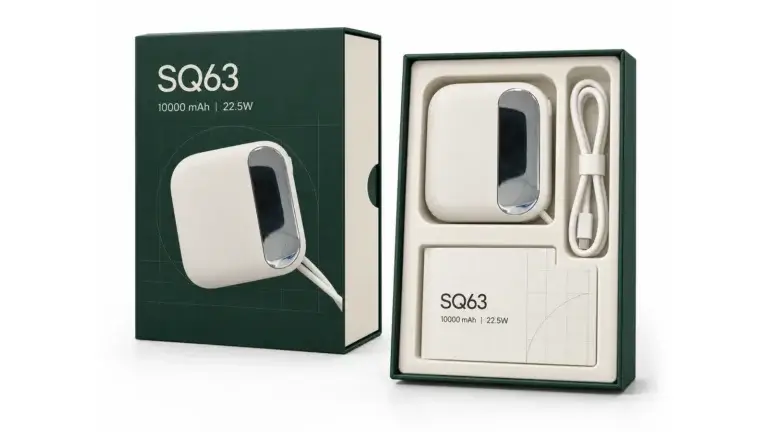 wopow sq63 power bank packaging hero, full composition